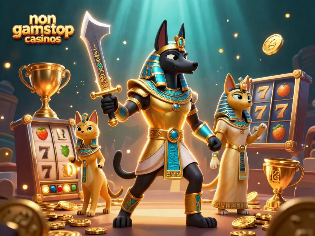 Experience thrilling gameplay at non gamstop casinos with 3D characters and vibrant slot elements.